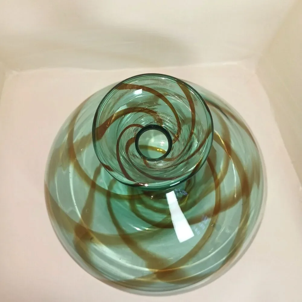 MCM Blenko 828M Balloon Vase Vintage 8